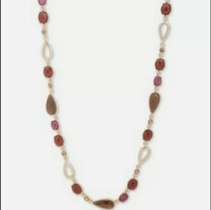 Gold Tone, Brown Aventura 42in Necklace Anne Klein